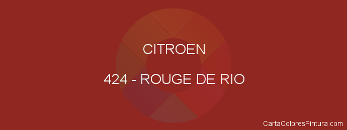 Pintura Citroen 424 Rouge De Rio