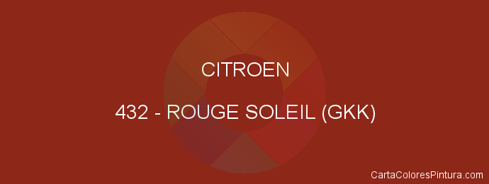 Pintura Citroen 432 Rouge Soleil (gkk)