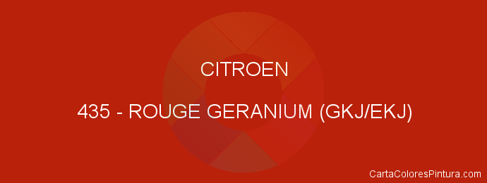 Pintura Citroen 435 Rouge Geranium (gkj/ekj)