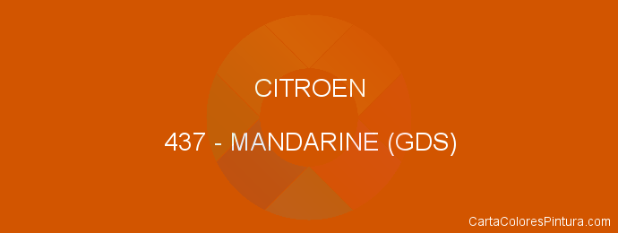 Pintura Citroen 437 Mandarine (gds)