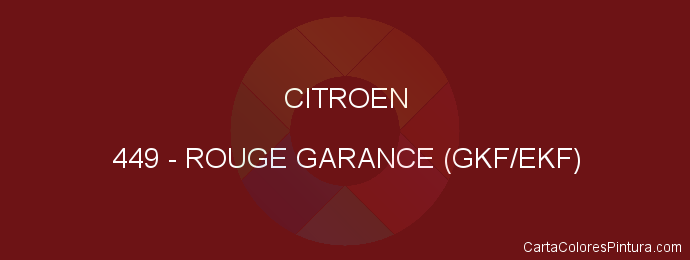 Pintura Citroen 449 Rouge Garance (gkf/ekf)