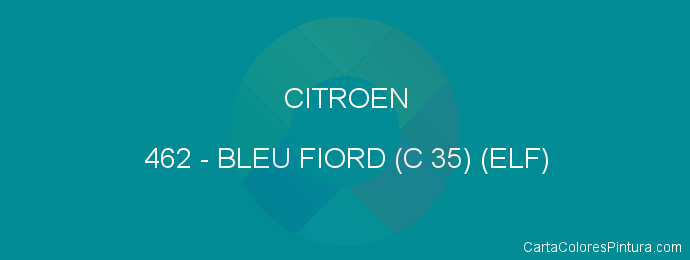 Pintura Citroen 462 Bleu Fiord (c 35) (elf)