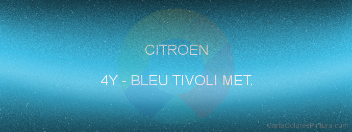 Pintura Citroen 4Y Bleu Tivoli Met.