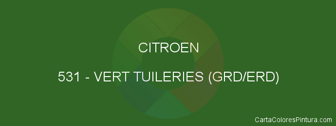 Pintura Citroen 531 Vert Tuileries (grd/erd)