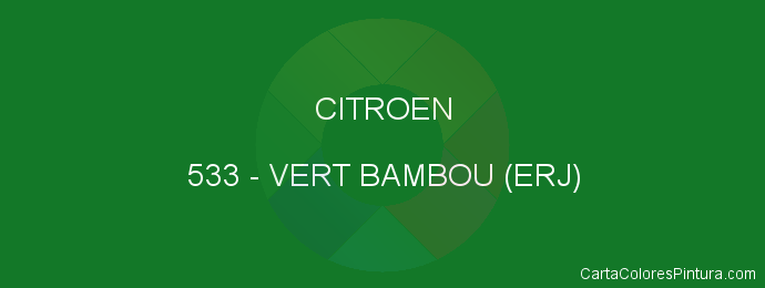 Pintura Citroen 533 Vert Bambou (erj)