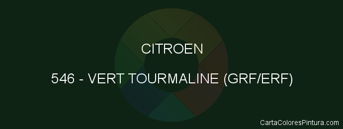 Pintura Citroen 546 Vert Tourmaline (grf/erf)