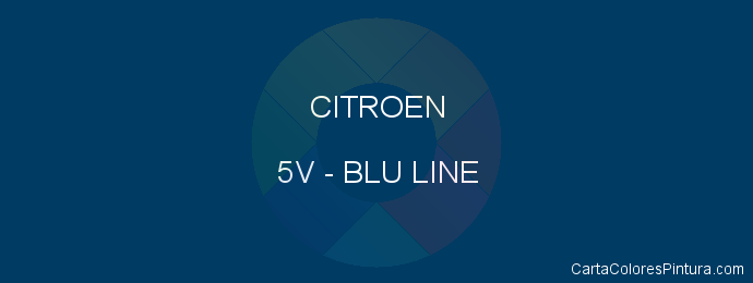 Pintura Citroen 5V Blu Line