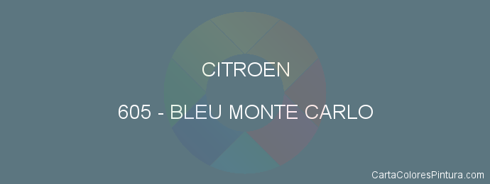 Pintura Citroen 605 Bleu Monte Carlo