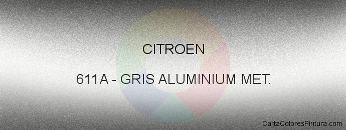 Pintura Citroen 611A Gris Aluminium Met.