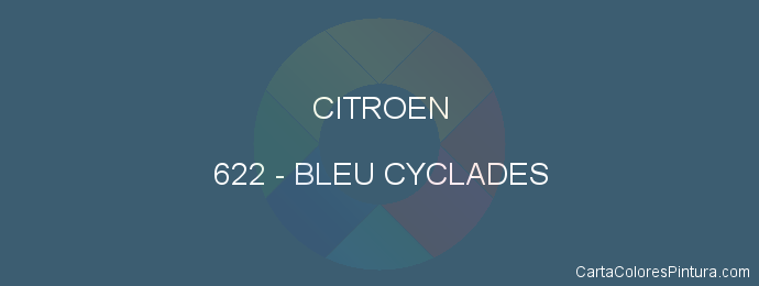 Pintura Citroen 622 Bleu Cyclades