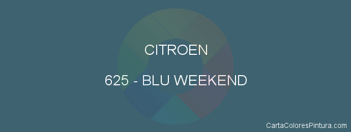 Pintura Citroen 625 Blu Weekend