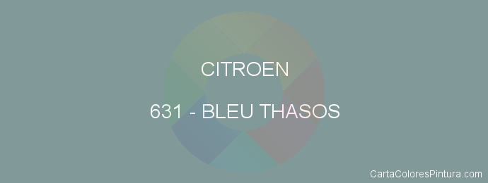 Pintura Citroen 631 Bleu Thasos