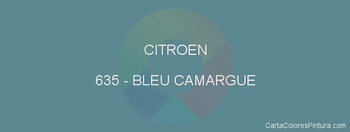 Pintura Citroen 635 Bleu Camargue