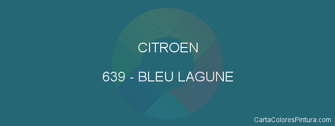 Pintura Citroen 639 Bleu Lagune