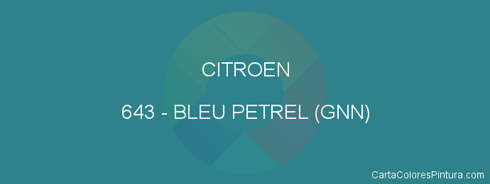 Pintura Citroen 643 Bleu Petrel (gnn)