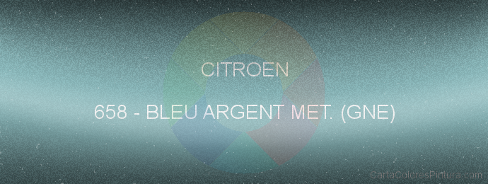 Pintura Citroen 658 Bleu Argent Met. (gne)