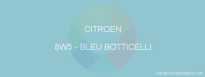 Pintura Citroen 8W5 Bleu Botticelli