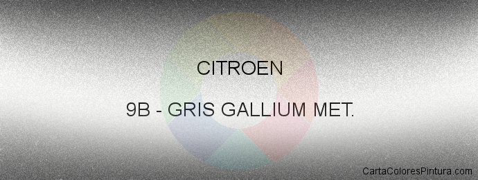Pintura Citroen 9B Gris Gallium Met.