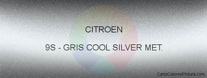 Pintura Citroen 9S Gris Cool Silver Met.