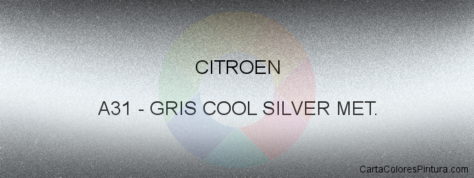 Pintura Citroen A31 Gris Cool Silver Met.