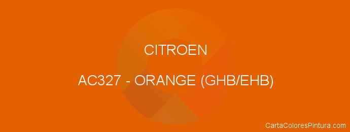 Pintura Citroen AC327 Orange (ghb/ehb)