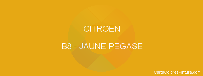 Pintura Citroen B8 Jaune Pegase