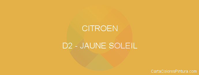 Pintura Citroen D2 Jaune Soleil