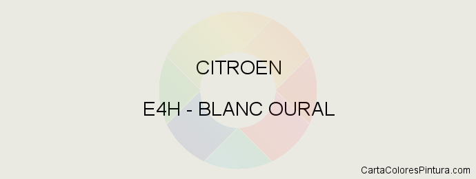 Pintura Citroen E4H Blanc Oural