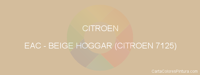 Pintura Citroen EAC Beige Hoggar (citroen 7125)