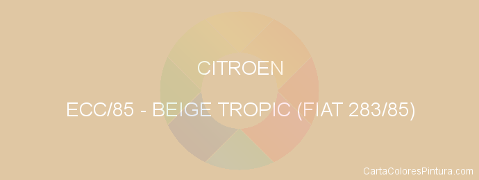Pintura Citroen ECC/85 Beige Tropic (fiat 283/85)