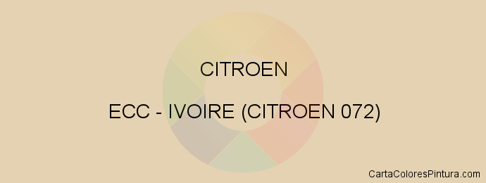 Pintura Citroen ECC Ivoire (citroen 072)