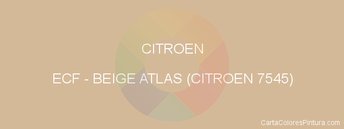 Pintura Citroen ECF Beige Atlas (citroen 7545)