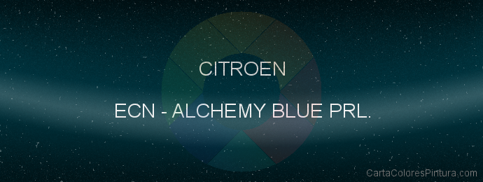 Pintura Citroen ECN Alchemy Blue Prl.