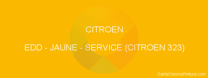 Pintura Citroen EDD Jaune - Service (citroen 323)