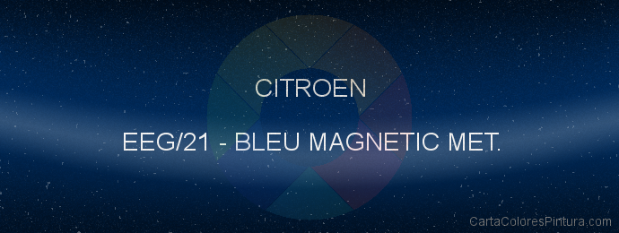Pintura Citroen EEG/21 Bleu Magnetic Met.