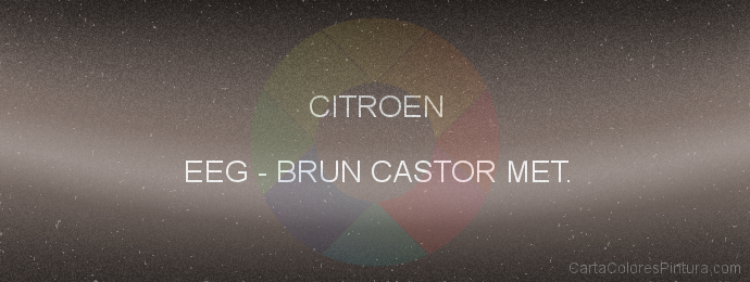 Pintura Citroen EEG Brun Castor Met.