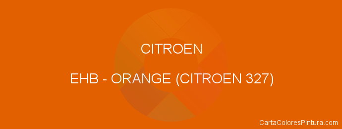 Pintura Citroen EHB Orange (citroen 327)