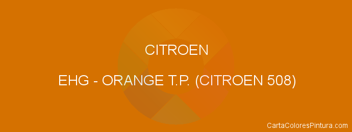 Pintura Citroen EHG Orange T.p. (citroen 508)