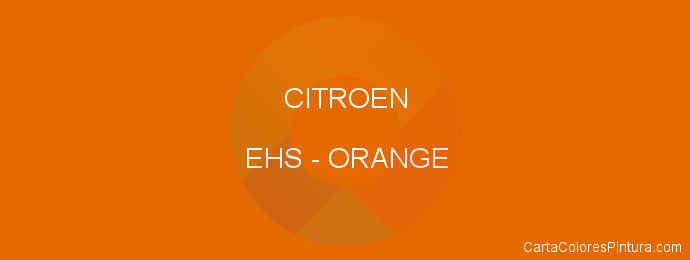 Pintura Citroen EHS Orange