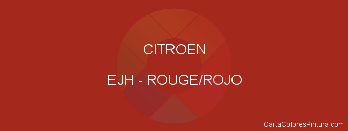 Pintura Citroen EJH Rouge/rojo