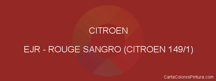 Pintura Citroen EJR Rouge Sangro (citroen 149/1)