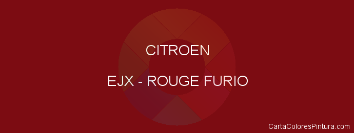 Pintura Citroen EJX Rouge Furio