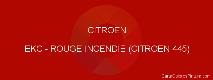 Pintura Citroen EKC Rouge Incendie (citroen 445)