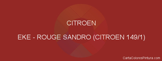 Pintura Citroen EKE Rouge Sandro (citroen 149/1)