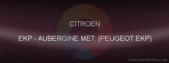 Pintura Citroen EKP Aubergine Met. (peugeot Ekp)