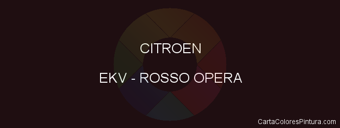 Pintura Citroen EKV Rosso Opera