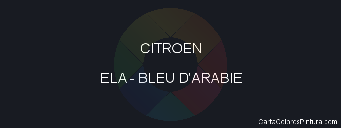 Pintura Citroen ELA Bleu D'arabie