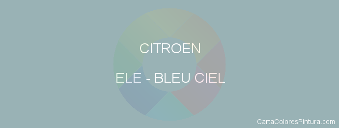 Pintura Citroen ELE Bleu Ciel