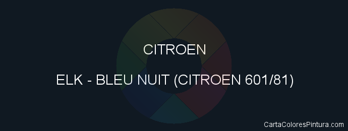 Pintura Citroen ELK Bleu Nuit (citroen 601/81)