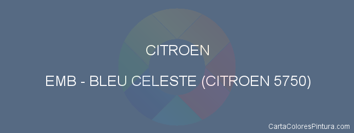 Pintura Citroen EMB Bleu Celeste (citroen 5750)